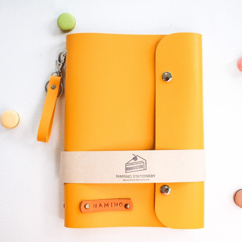 Macaron Planner (with Keychain), Lemon macarons series - 笔记本/手帐 - 人造皮革 黄色