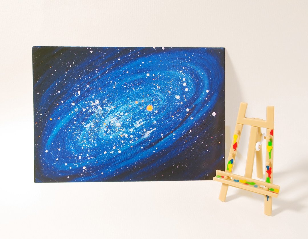悄悄画酷卡/多功能收纳明信片/宇宙 - 卡片/明信片 - 纸 蓝色