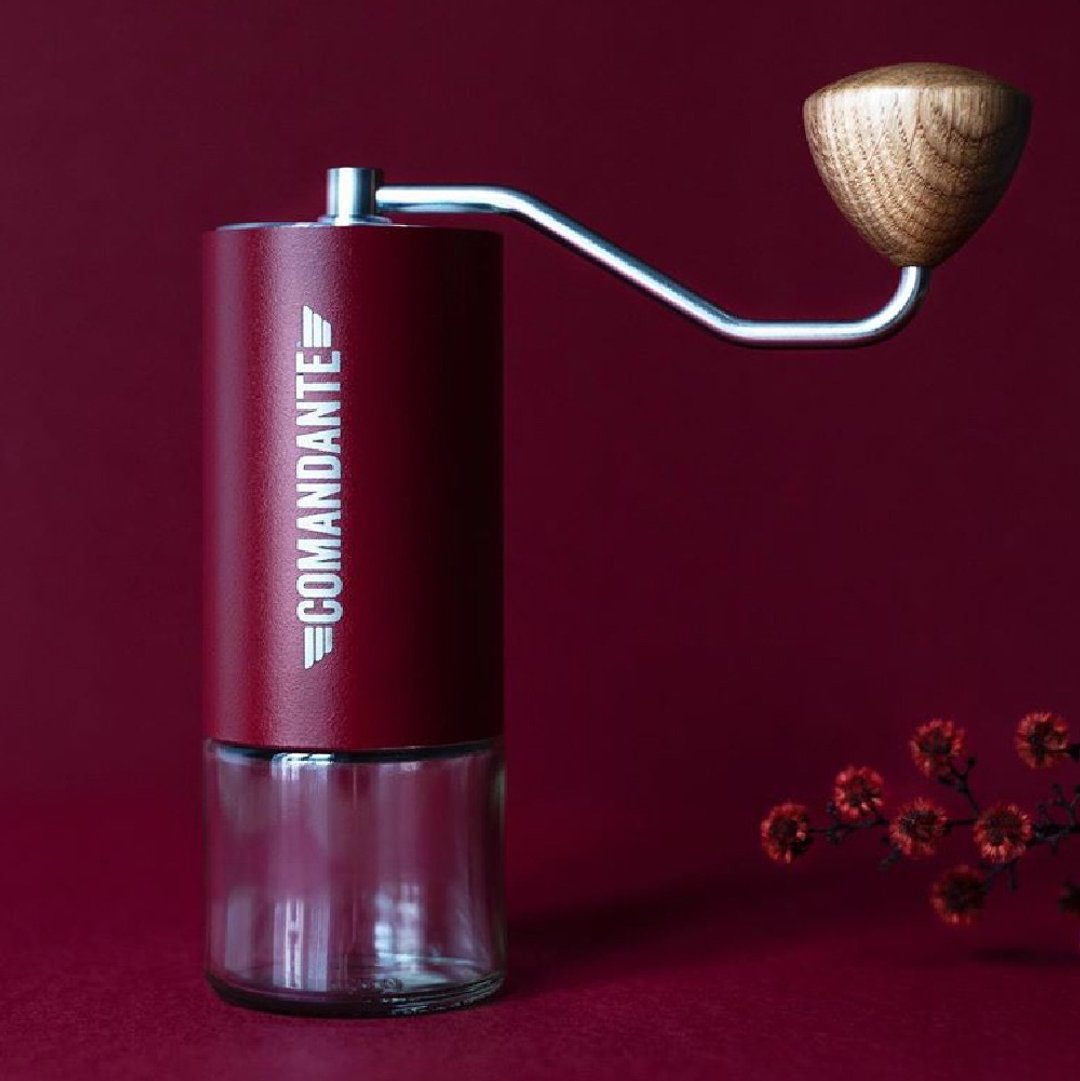 【德国】COMANDANTE顶级手摇磨豆机(BURGUNDY)(葡萄酒红) - 咖啡壶/周边 - 不锈钢 红色