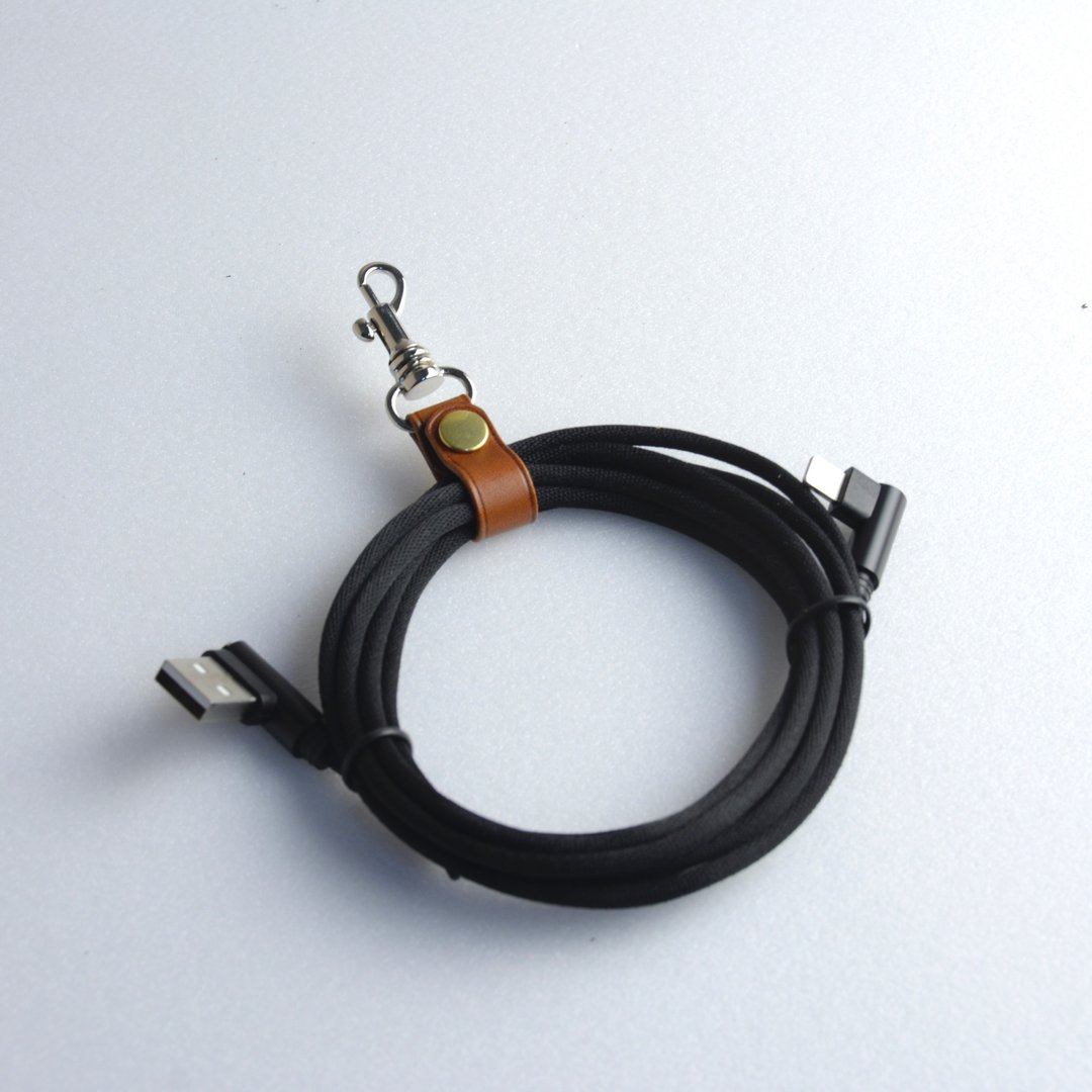 随意挂集线器 卷线器 收线器 意大利植鞣皮 (2入享优惠) - 卷线器/电线收纳 - 真皮 多色