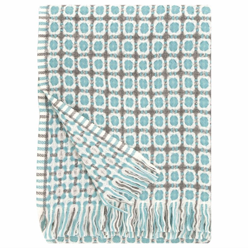 Corona羊毛毯 (土耳其蓝) - 被子/毛毯 - 羊毛 蓝色