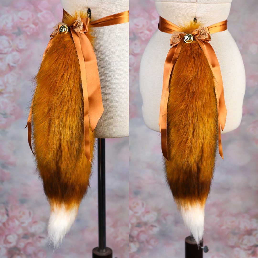 Ginger Fox Tail - 皮带/腰带 - 其他材质 橘色