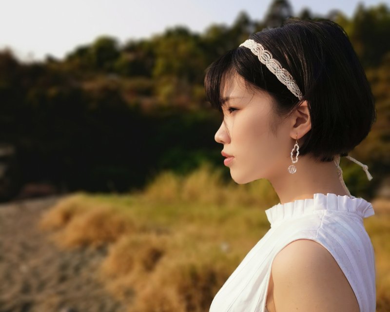 *hope* 耳环。 针式/夹式 - 耳环/耳夹 - 棉．麻 多色