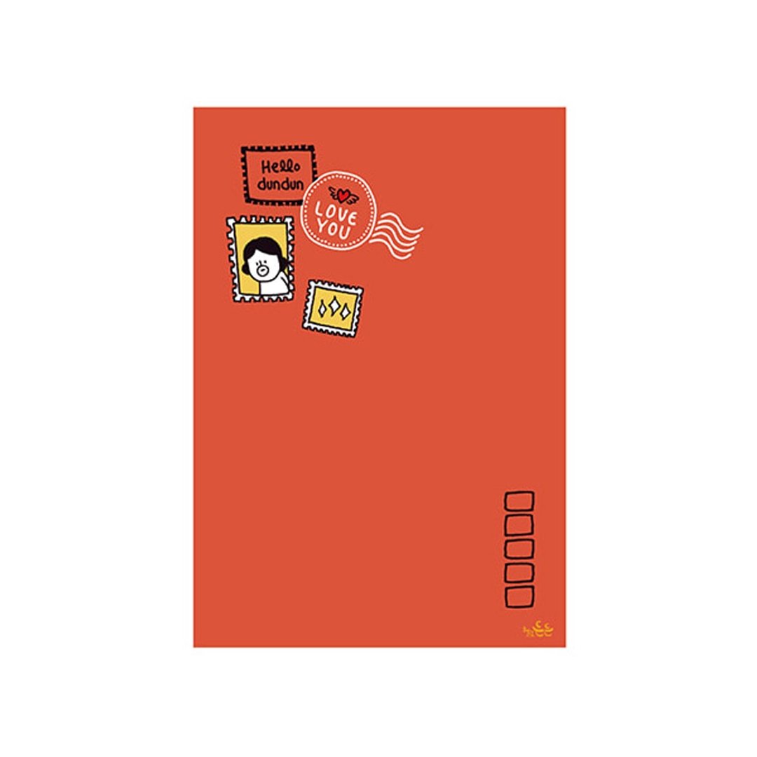 Hello Dun Dun啰登登系列 插画明信片32.邮票登登 - 卡片/明信片 - 纸 