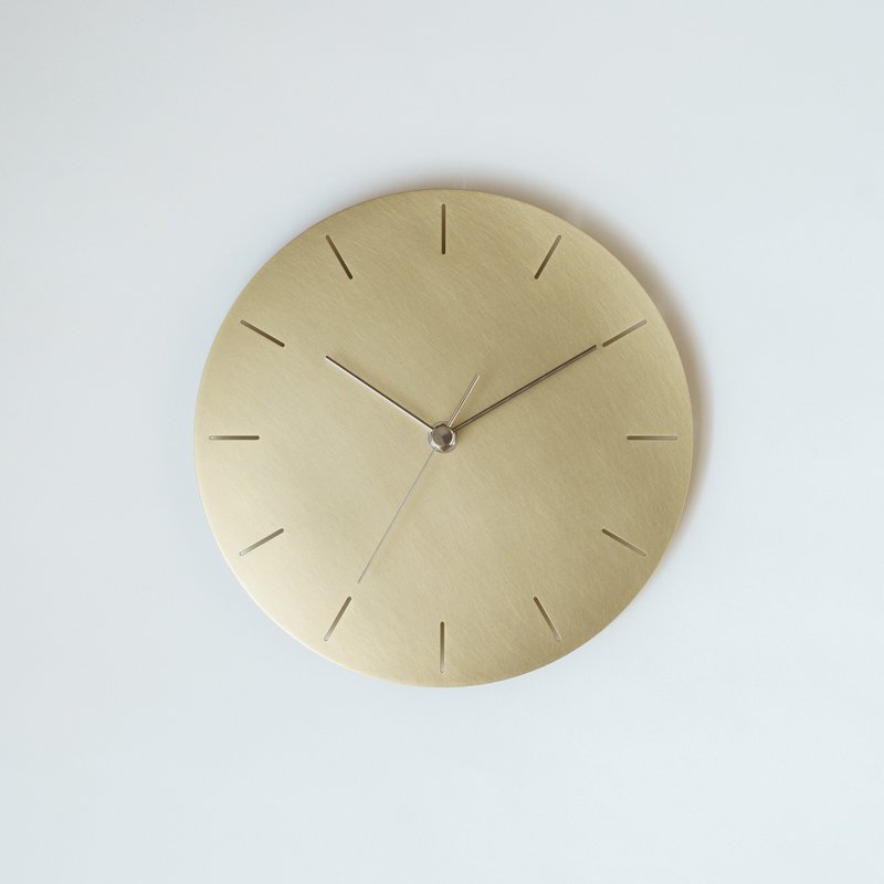 壁挂时钟 220 线 / 黄铜 - 时钟/闹钟 - 铜/黄铜 金色