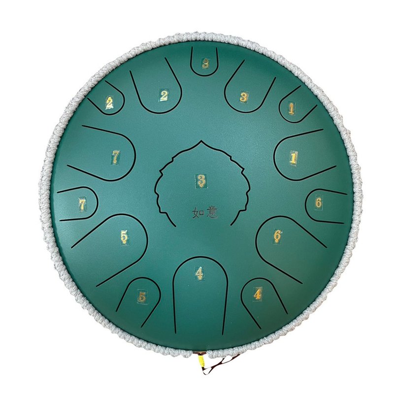 台湾品牌-如意空灵鼓-14寸15音-墨绿色 - 吉他/乐器 - 其他金属 绿色