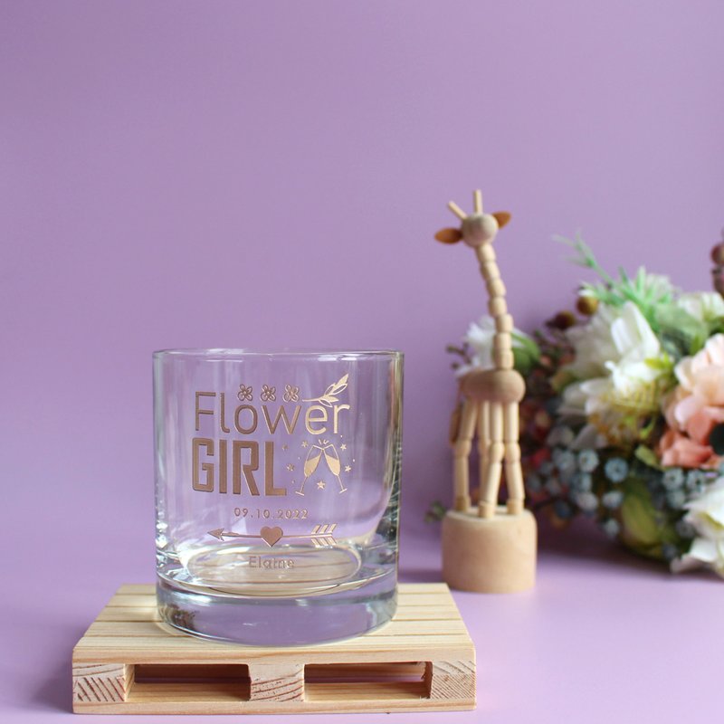 订制礼物|庆祝新婚威士忌对杯 定制化礼物伴手礼伴娘礼物文字雕刻 - 酒杯/酒器 - 玻璃 