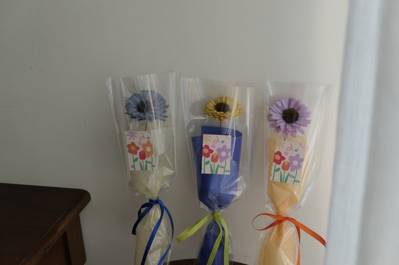 【好花】单支干燥太阳花束 向日葵简约花束 太阳花毕业花束 - 干燥花/捧花 - 植物．花 多色