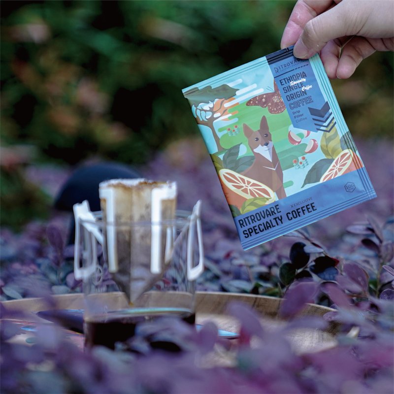 【寻品咖啡・两件5折】精品滤挂式咖啡 - 埃塞俄比亚 水洗 10入盒 - 咖啡 - 新鲜食材 蓝色