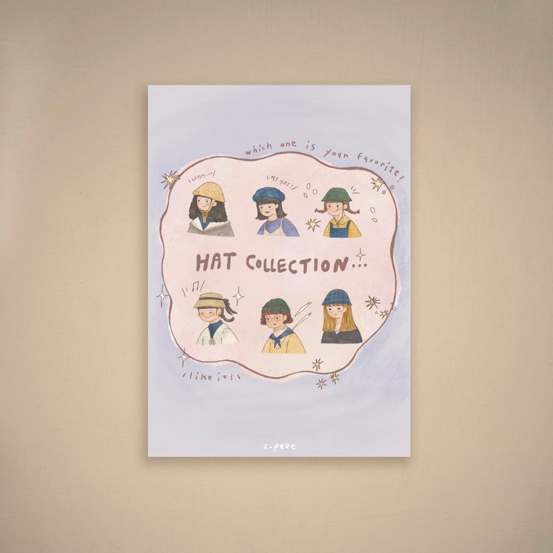 Hat Collection | 明信片 - 卡片/明信片 - 纸 多色