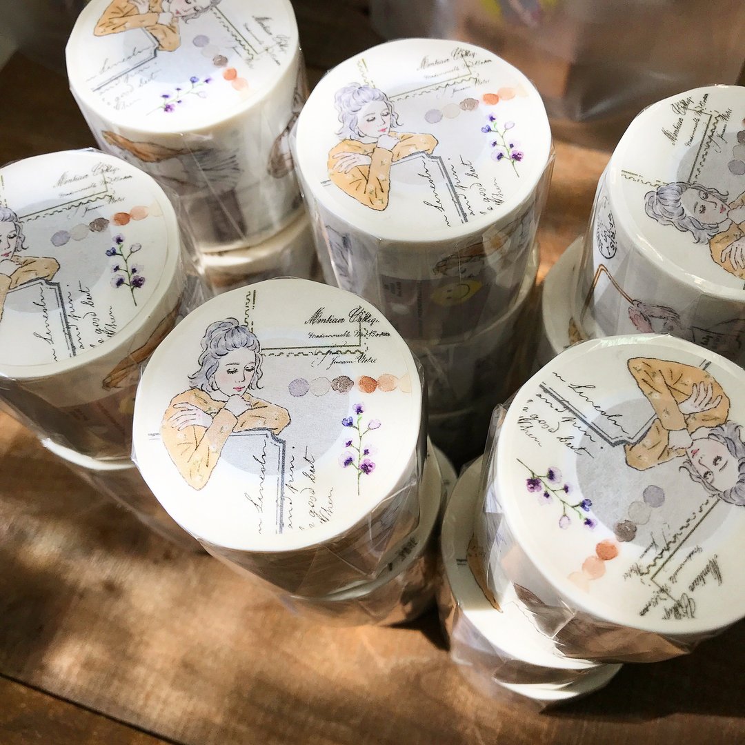 女孩标签  / 4.5cm纸胶带(带离型纸) - 纸胶带 - 纸 