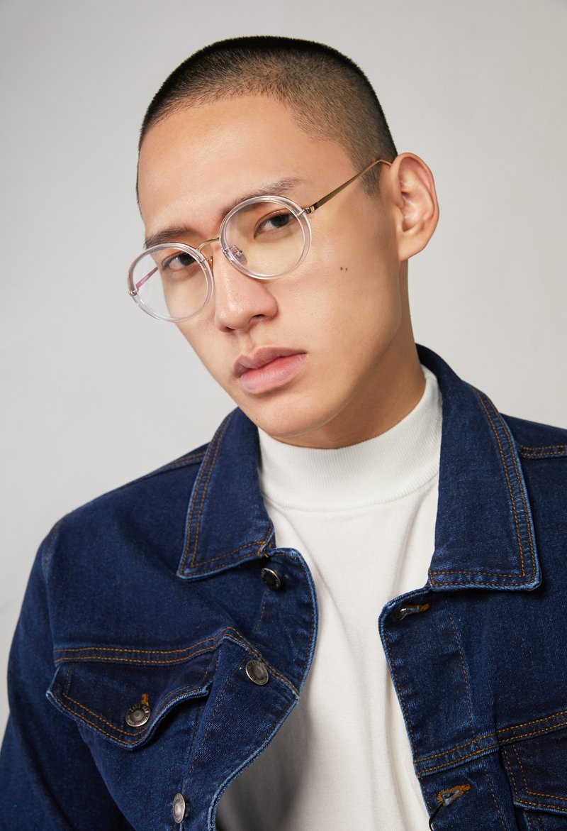 透明金色金属大圆框眼镜 - 眼镜/眼镜框 - 其他金属 透明