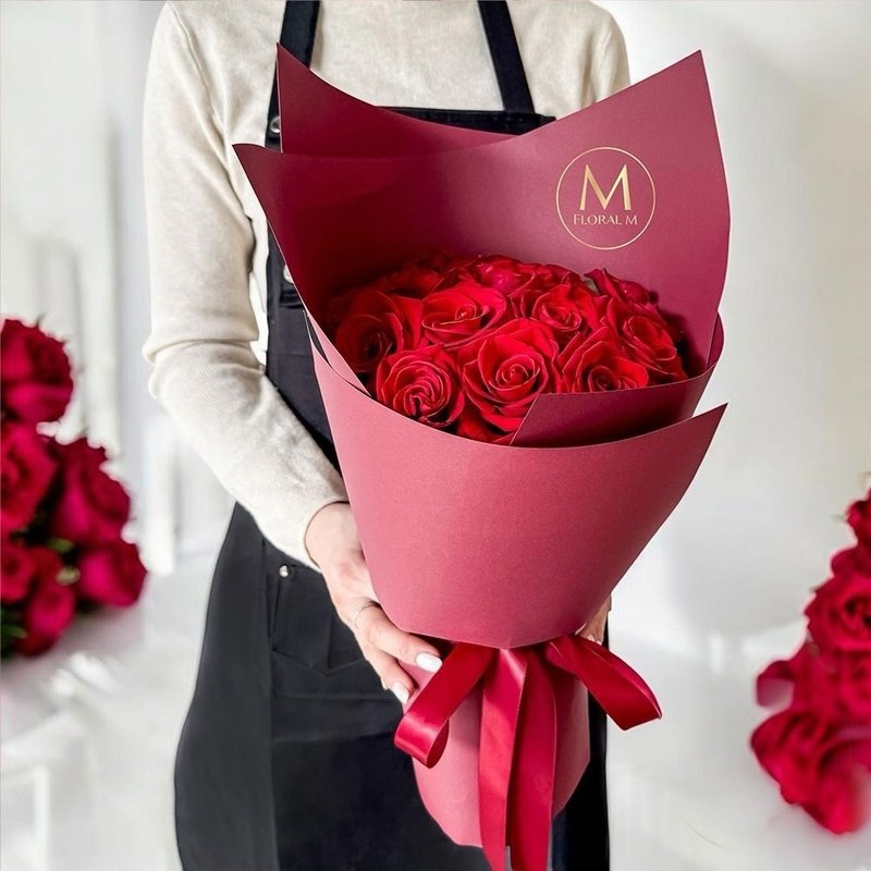 切尔西安娜玫瑰鲜花花束 - 植栽 - 植物．花 蓝色