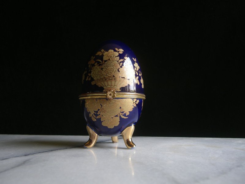 【老时光 OLD-TIME】早期俄罗斯蛋型珠宝盒 - 收纳用品 - 其他材质 多色