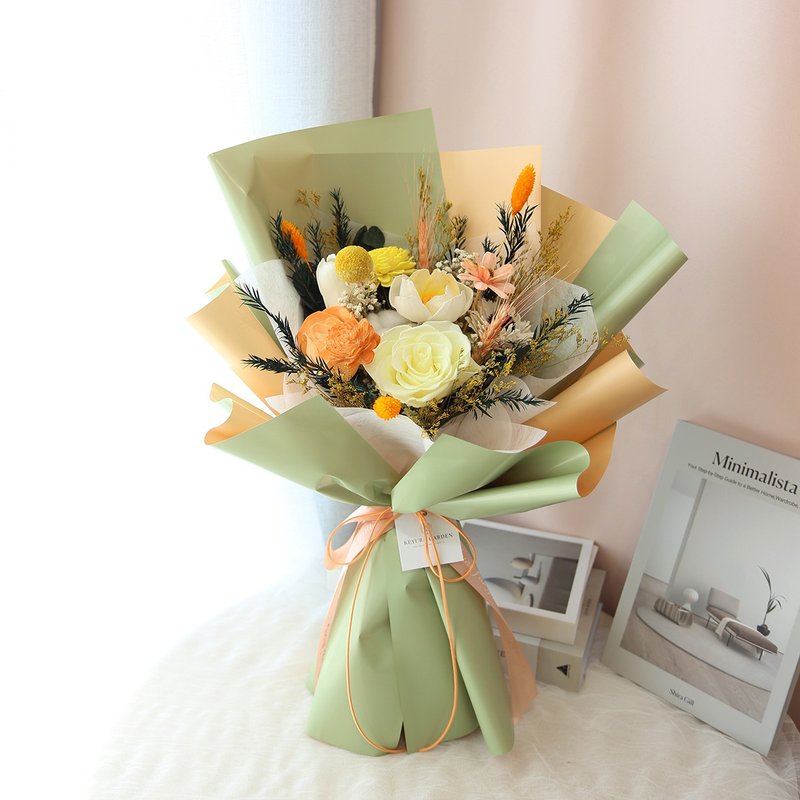 百搭款花束 / 永生花束 干燥花束 多款色系 毕业花束 母亲节花束 - 干燥花/捧花 - 植物．花 