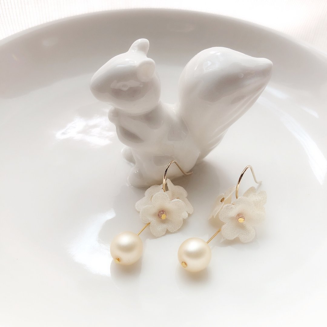 迷你染布花耳环体验工作坊 - 金工/饰品 - 其他材质 
