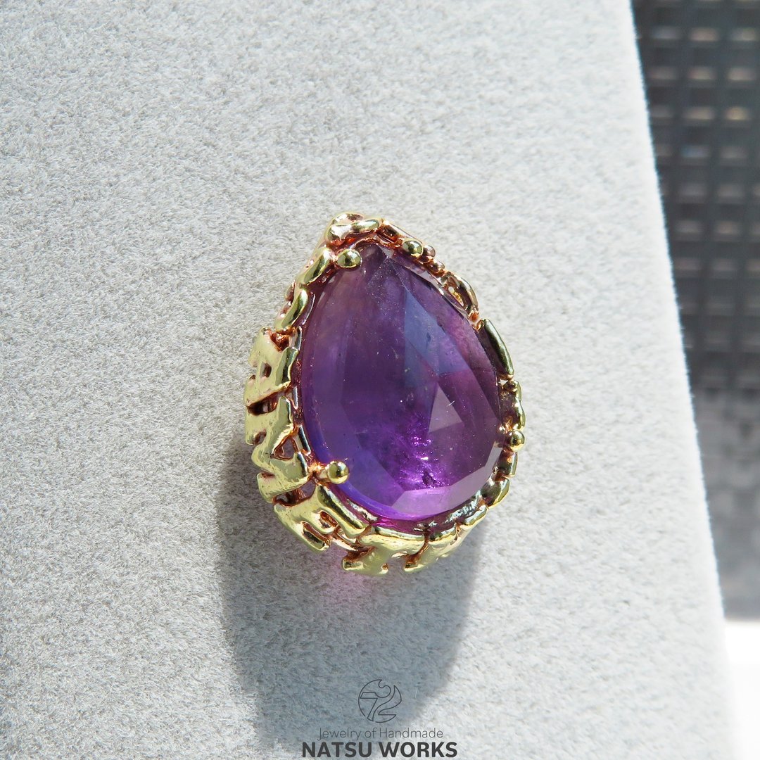 紫水晶 胸针 / Amethyst Named Brooch - 胸针 - 宝石 紫色