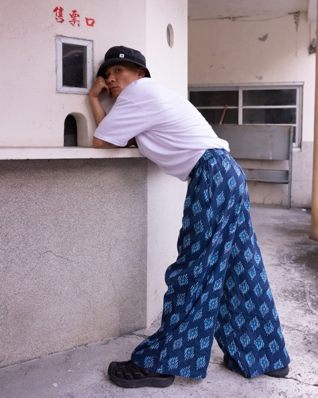 印度盖染工艺纯棉 男生长裤 － 浪花蓝 - 男士长裤 - 棉 多色