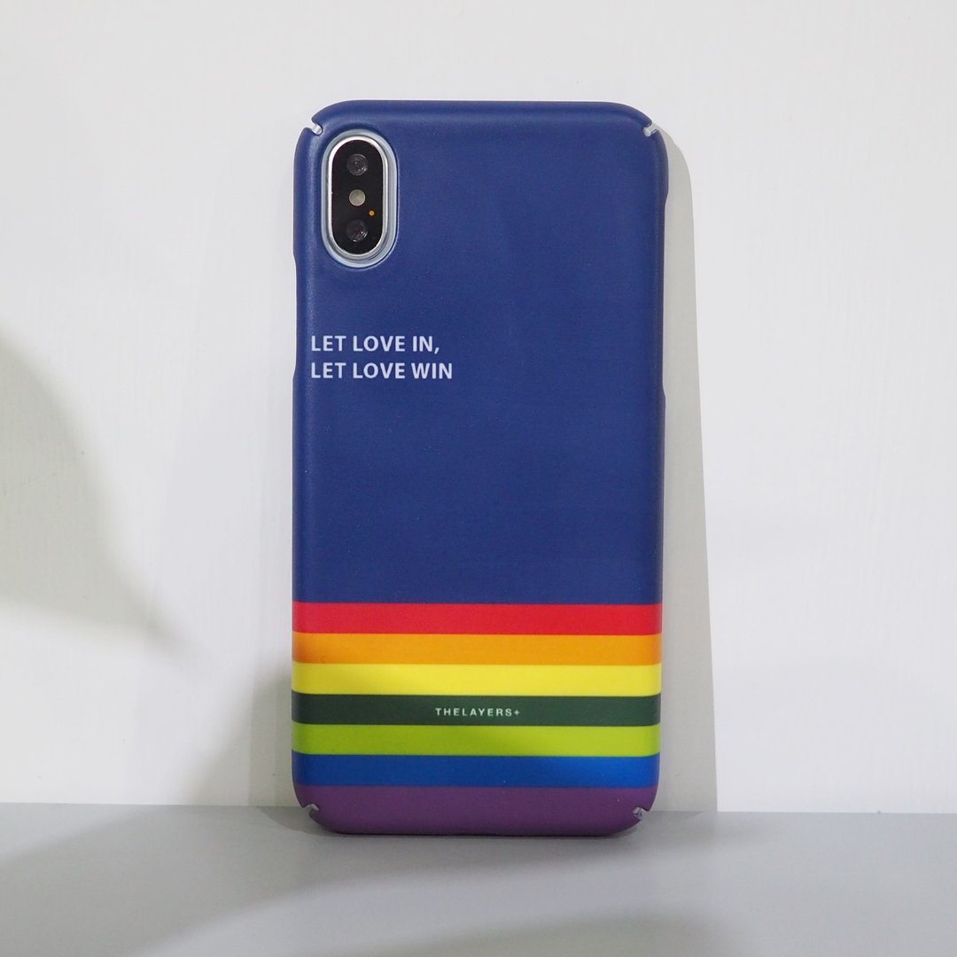 LOVE WINS系列 | 彩虹直纹手机壳 - 定制全包边软硬壳 Phone Case - 手机壳/手机套 - 塑料 多色