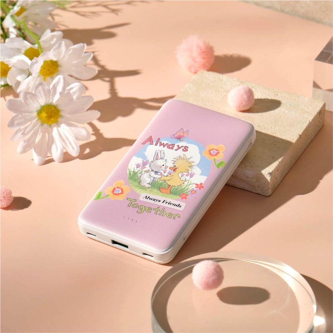 Suzy's Zoo Witzy与Lulla心手相连双线快充10000mAh行动电源 - 充电宝/传输线 - 塑料 多色