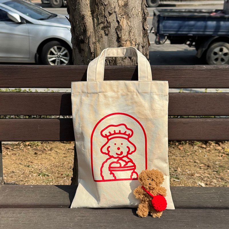 主厨森小姐托特包 - 手提包/手提袋 - 棉．麻 红色