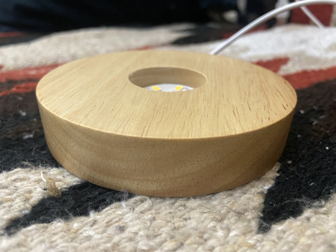 木制底座小夜灯代购10cm/6cm奥根塔/特大15cm - 灯具/灯饰 - 木头 咖啡色