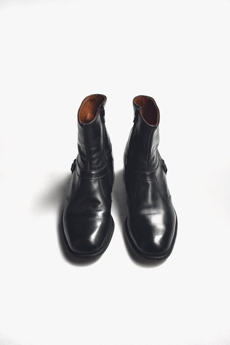 80s 美制你有点帅踝靴 | E.T. Wright Chelsea Boots US 9.5C - 男款靴子 - 真皮 黑色