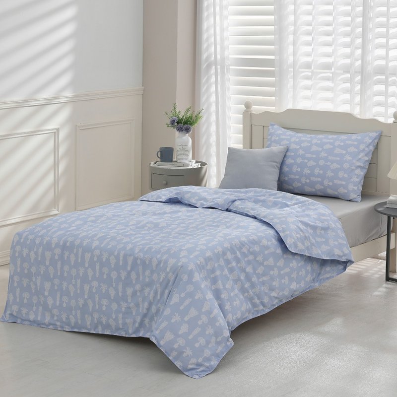 单人/十月羽绒被/可机洗、免被套、盖一整年的好被子-阳台蓝 - 被子/毛毯 - 羽绒 