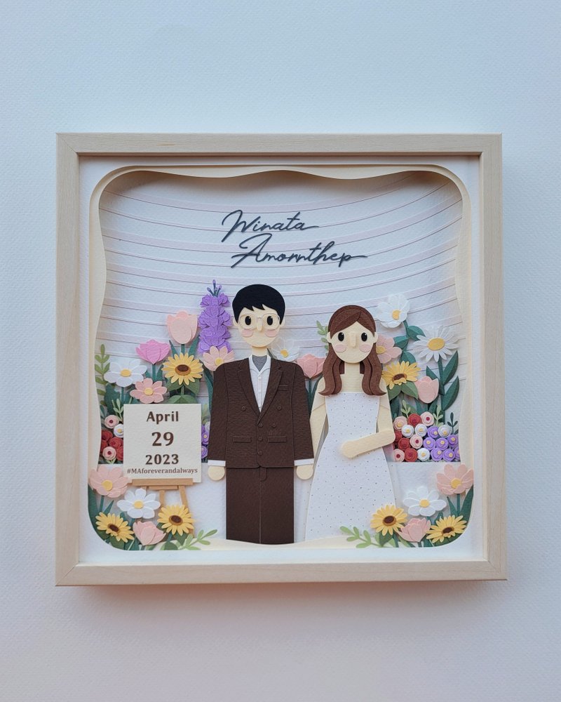 纸相框（特殊型）：婚礼当天主题 - 画框/相框 - 纸 