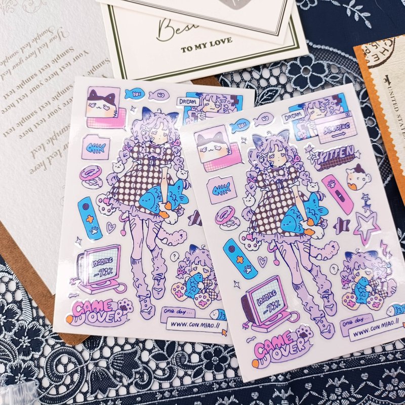 BT040_鯛魚寶寶/轉印貼紙 - 贴纸 - 塑料 多色