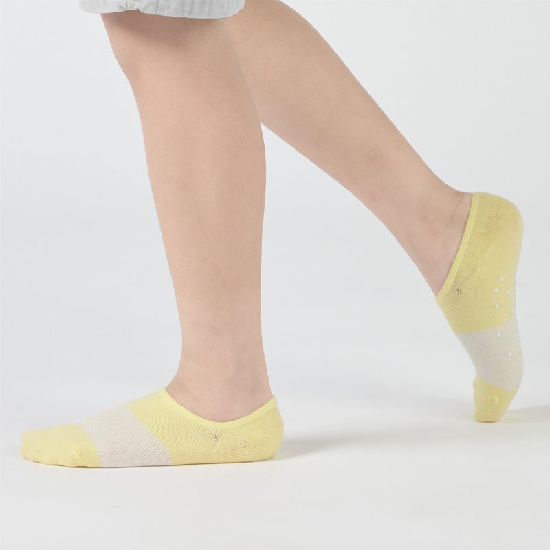 躲猫猫 隐形童袜 - 黄(4y-9y) - 袜子 - 棉．麻 黄色
