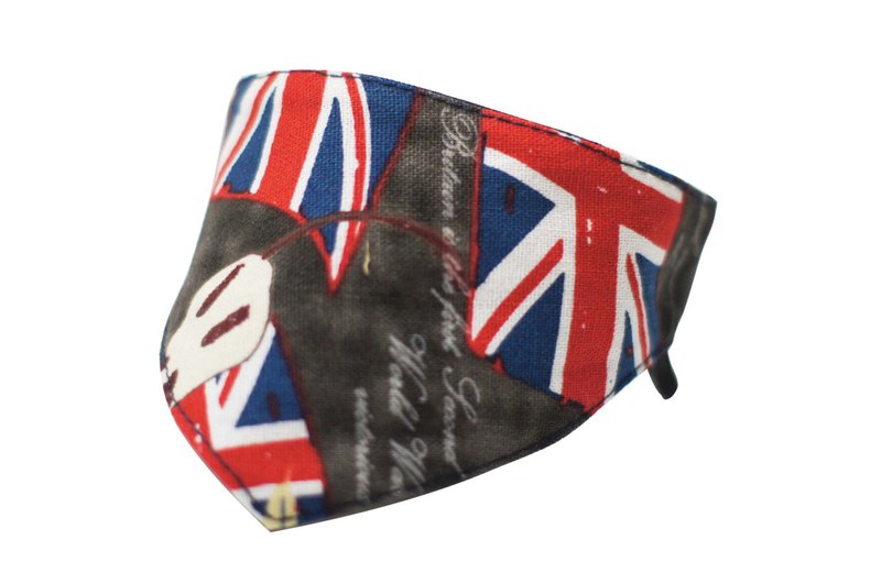 【AnnaNina】宠物造型三角巾 24小时出货 英国旗 猫 S~L 2L 5L - 项圈/牵绳 - 棉．麻 红色