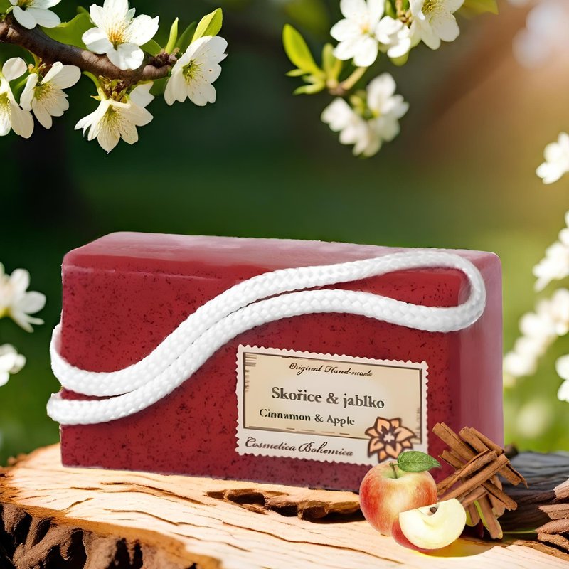 沐光焕采肉桂苹果植萃皂 - 肥皂/手工皂 - 浓缩/萃取物 红色