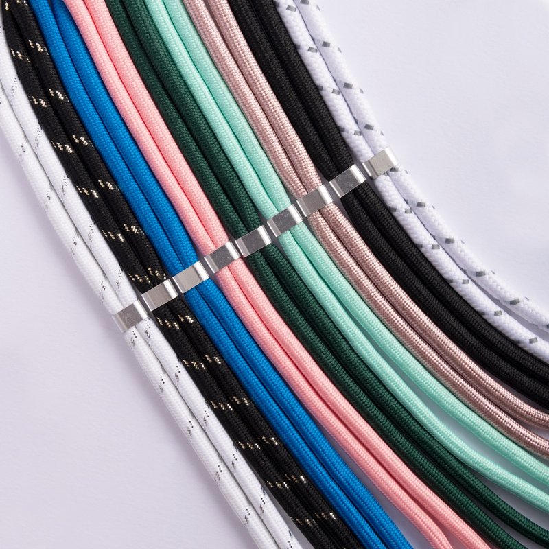 【手机背带】可调整式 手机挂绳/颈挂绳 (附挂绳夹片) - 挂绳/吊绳 - 聚酯纤维 多色