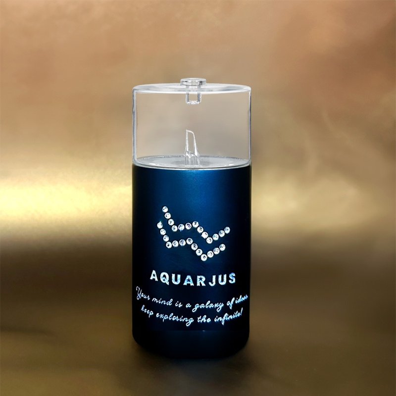 【赠精油】觉醒-精油扩香仪 (水瓶星座) |纾压.放松| - 香薰/精油/线香 - 玻璃 黑色