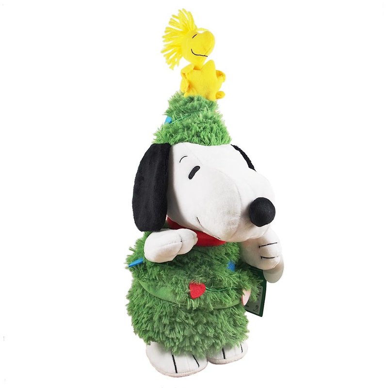 Snoopy声光绒毛-史努比扮圣诞树【Hallmark-Peanuts圣诞节礼品】 - 玩偶/公仔 - 其他材质 多色