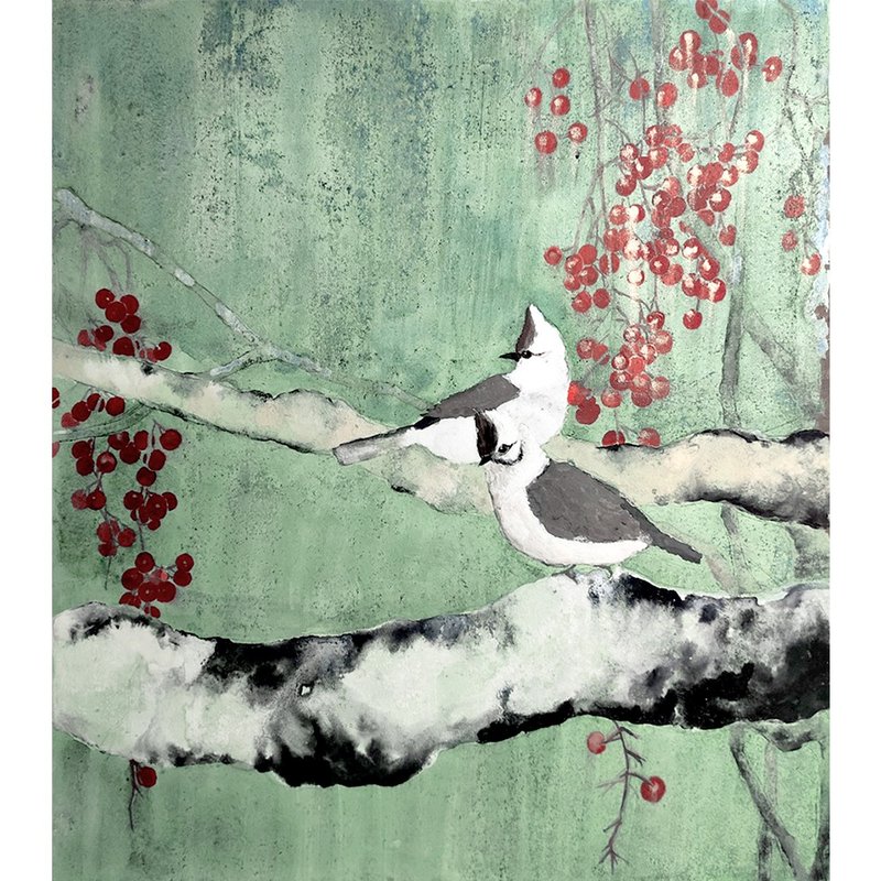 幻境__胶彩/手绘/31x35cm - 海报/装饰画/版画 - 木头 绿色