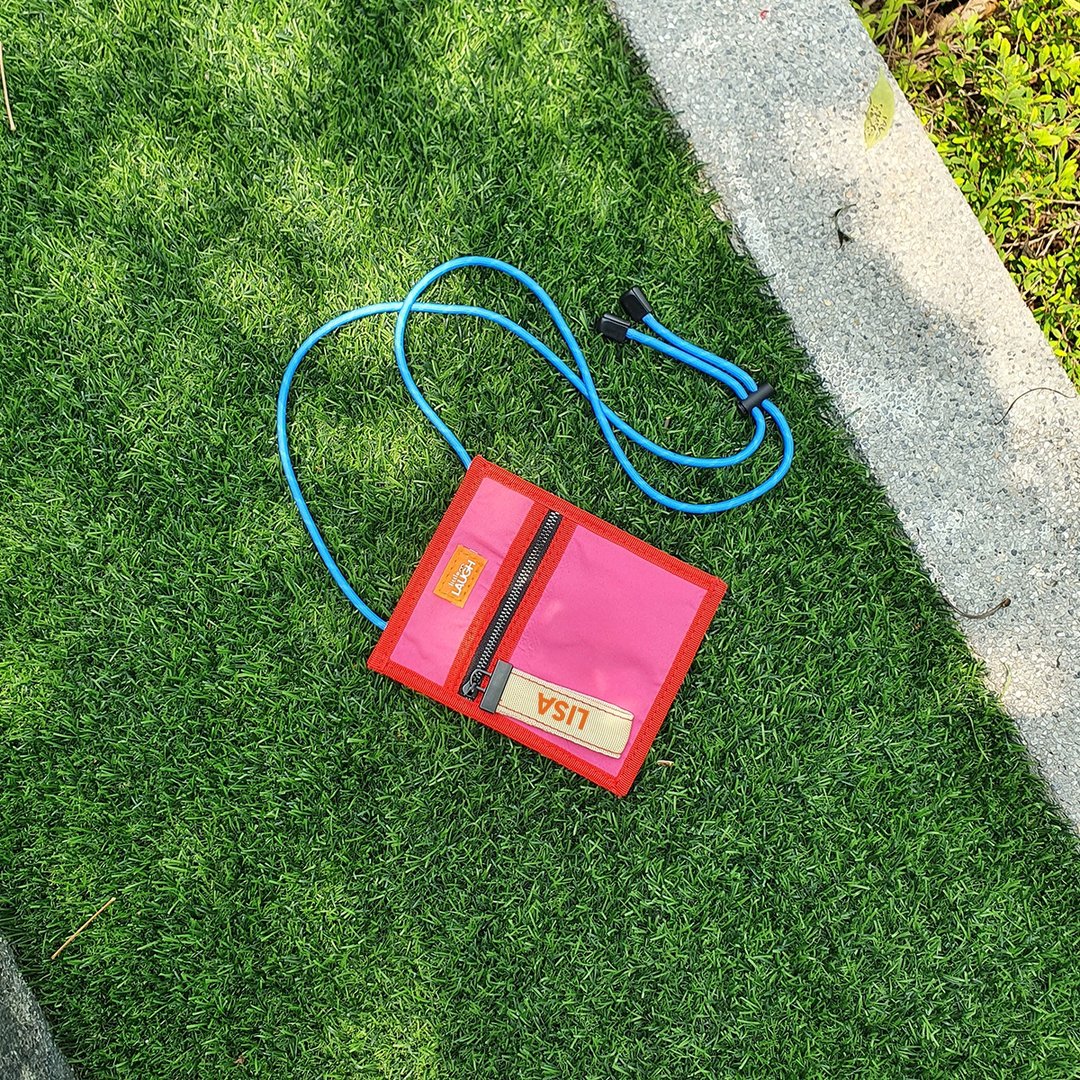 MINI SUMMER BAG - #01PINK COLOR, ADJUSTABLE STRAP, FREE! CUSTOM NAME EMBROIDERED - 背包/袋子 - 其他材质 粉红色