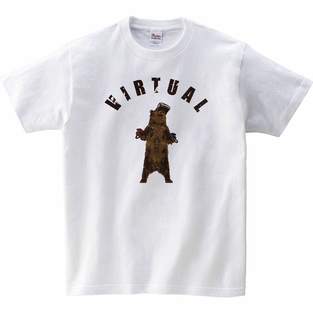 儿童T恤/ VR bear - 童装上衣 - 棉 白色