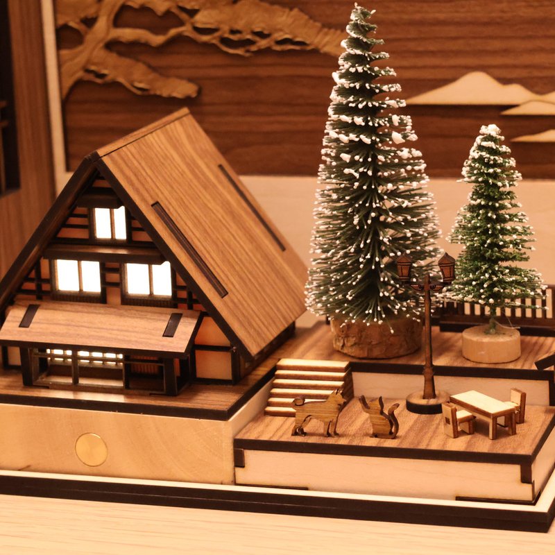 【基地模块】Koazuma小木屋场景模块SCALE:1/100 - 木工/竹艺/纸艺 - 木头 咖啡色