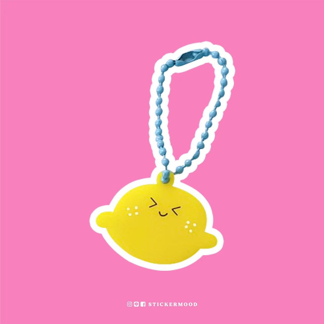 Lemonae Keychain - 吊饰 - 压克力 黄色