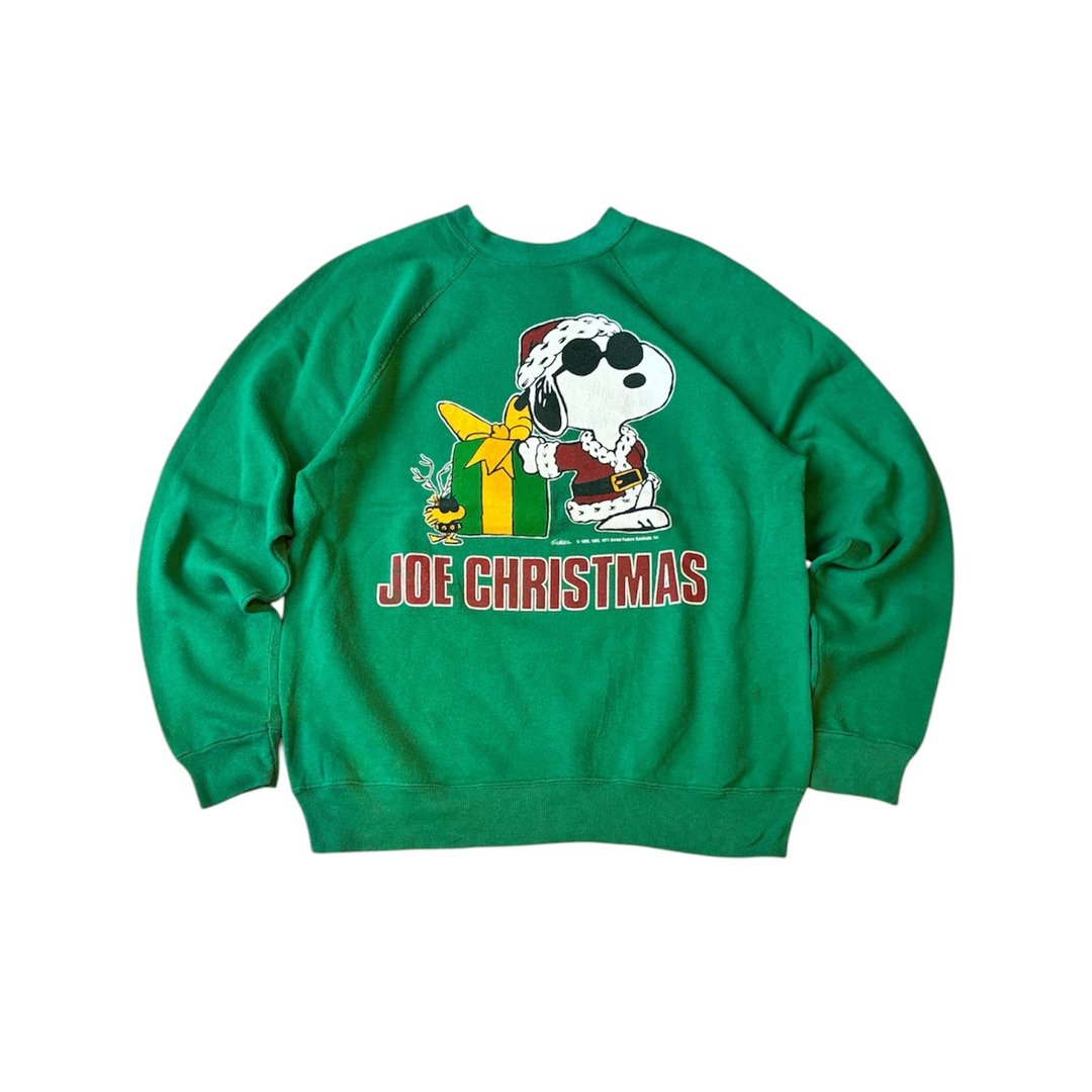 美国古着artex 史努比圣诞节 sweatshirt - 中性连帽卫衣/T 恤 - 棉 多色