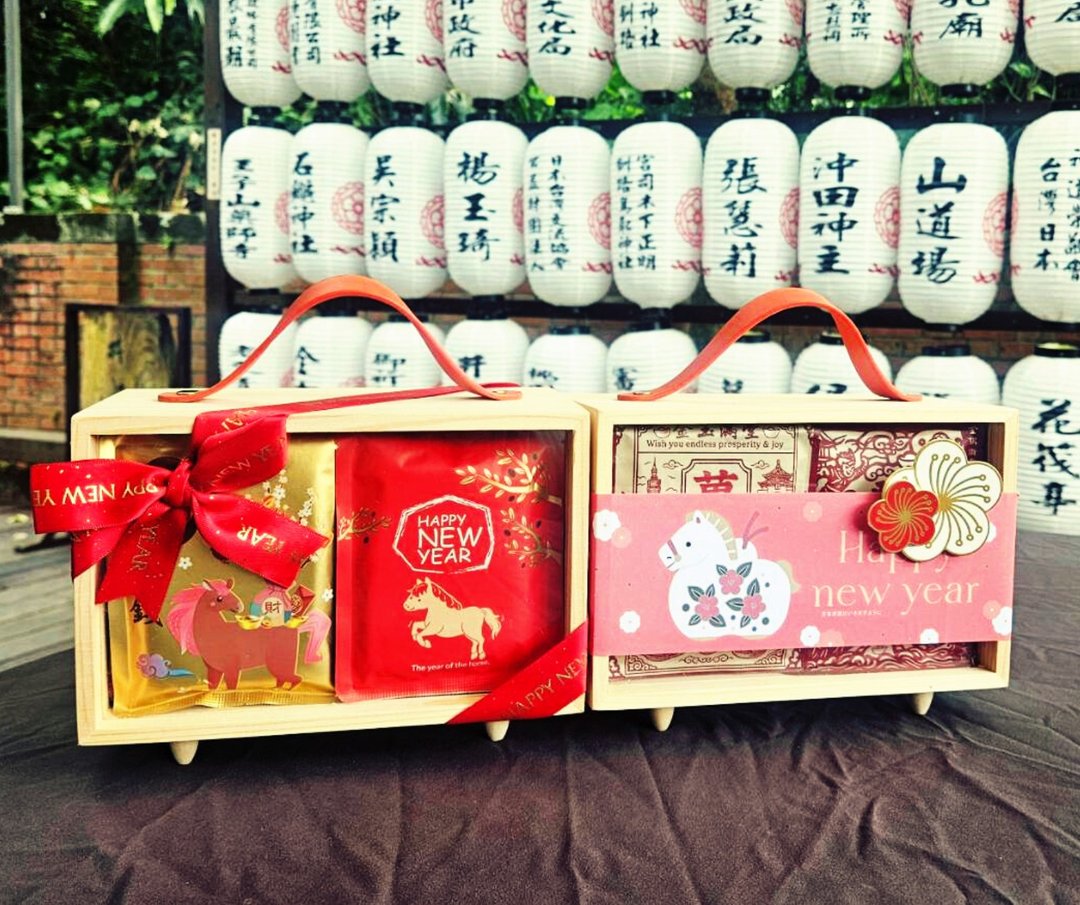 贺新春 - 2026 精品咖啡滤挂式春节礼盒20入 - 手提展示木盒 - 咖啡 - 其他材质 