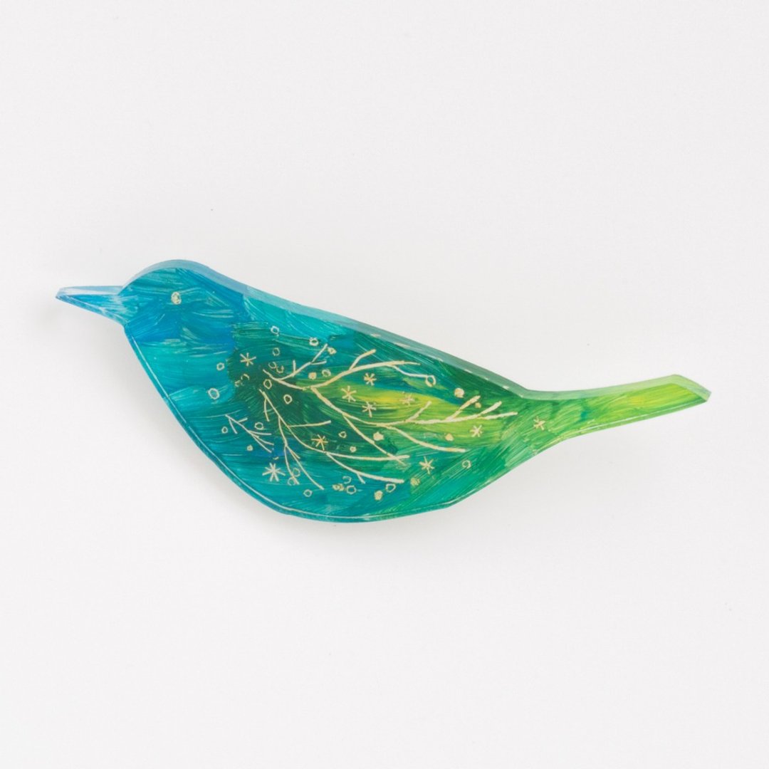 Picture of brooch [bird] - 胸针 - 压克力 蓝色