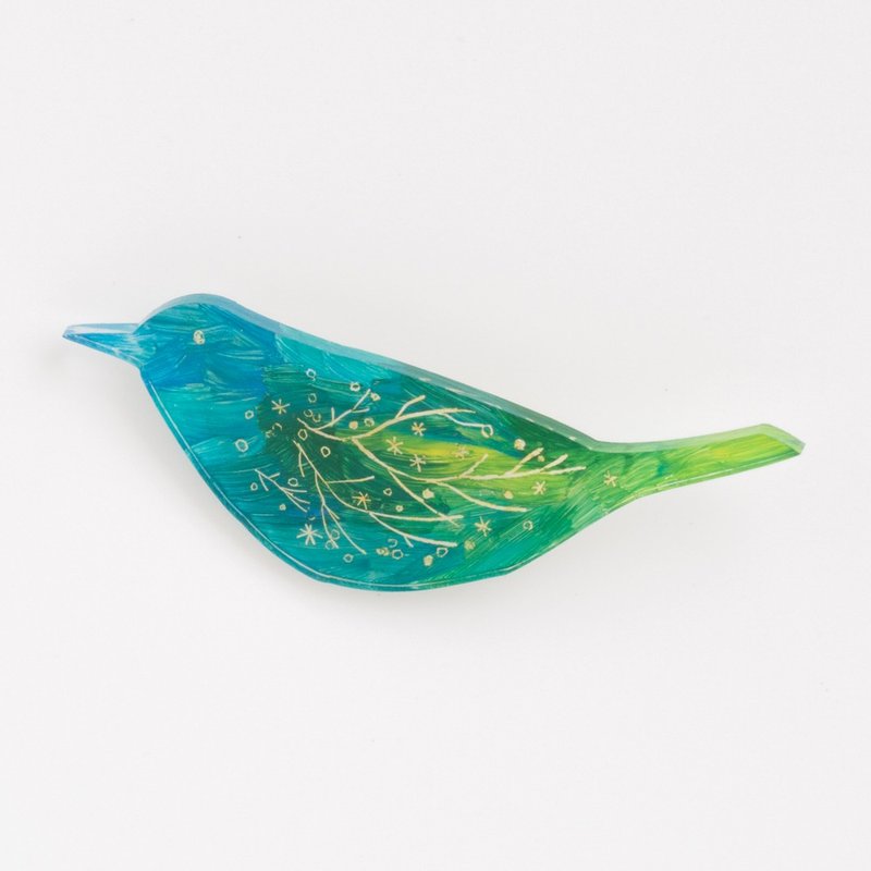Picture of brooch [bird] - 胸针 - 压克力 蓝色