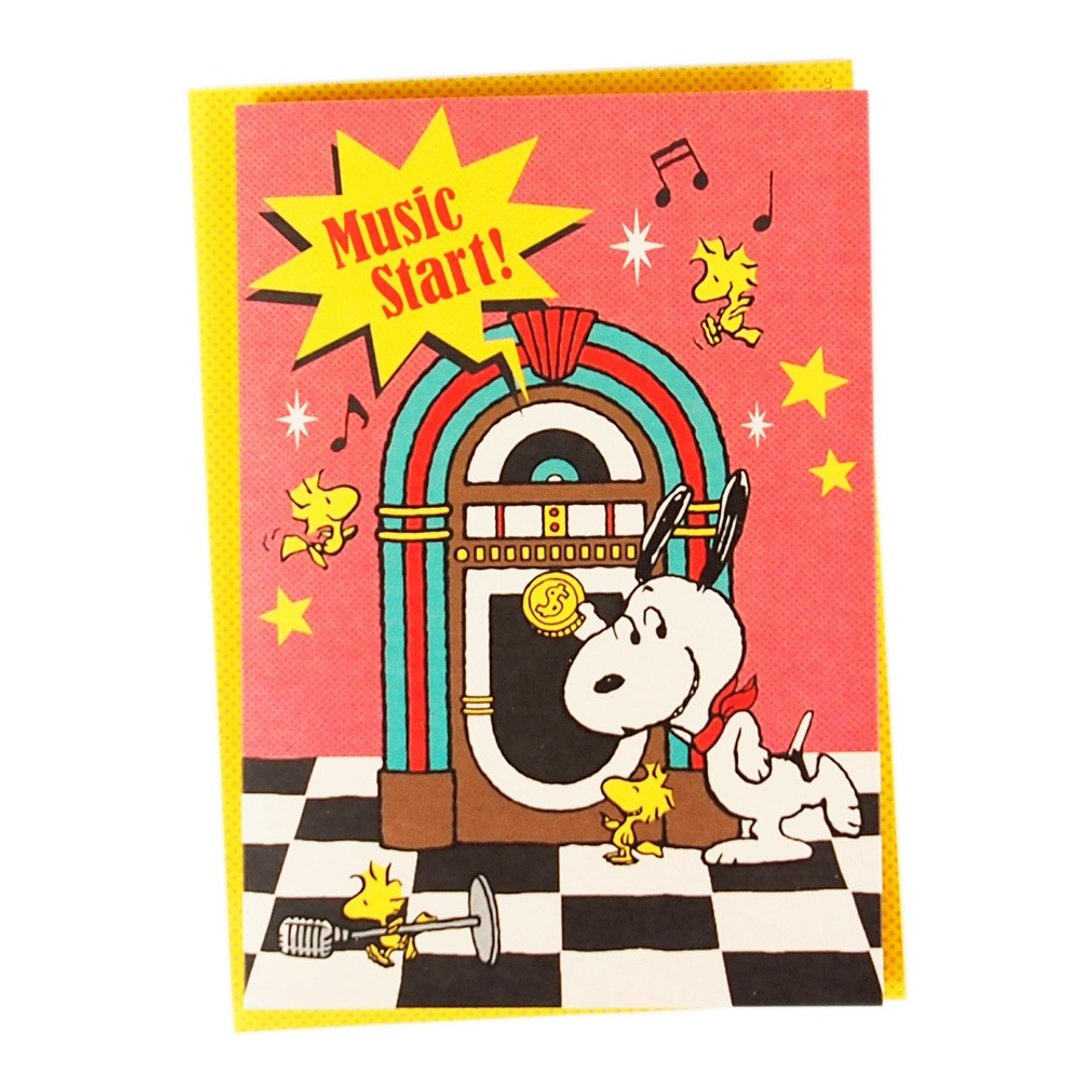 Snoopy 放起音乐大欢呼【Hallmark-Peanuts史奴比-立体卡片】 - 卡片/明信片 - 纸 红色