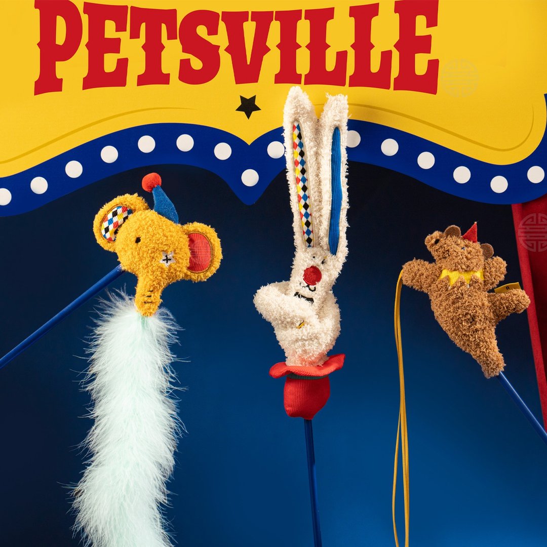 【猫玩具】Petsville派思维 马戏团逗猫棒(3款) - 玩具 - 玩具 - 聚酯纤维 