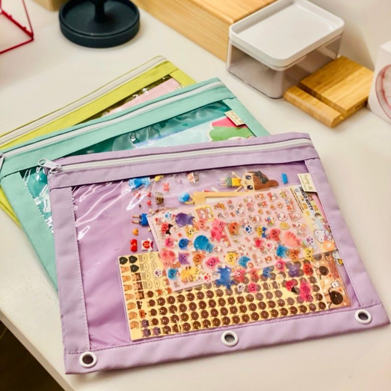 百宝 BAGTORY马卡龙活页袋 阔身款 (MC32)  | 小物件收纳袋 - 收纳用品 - 其他材质 多色