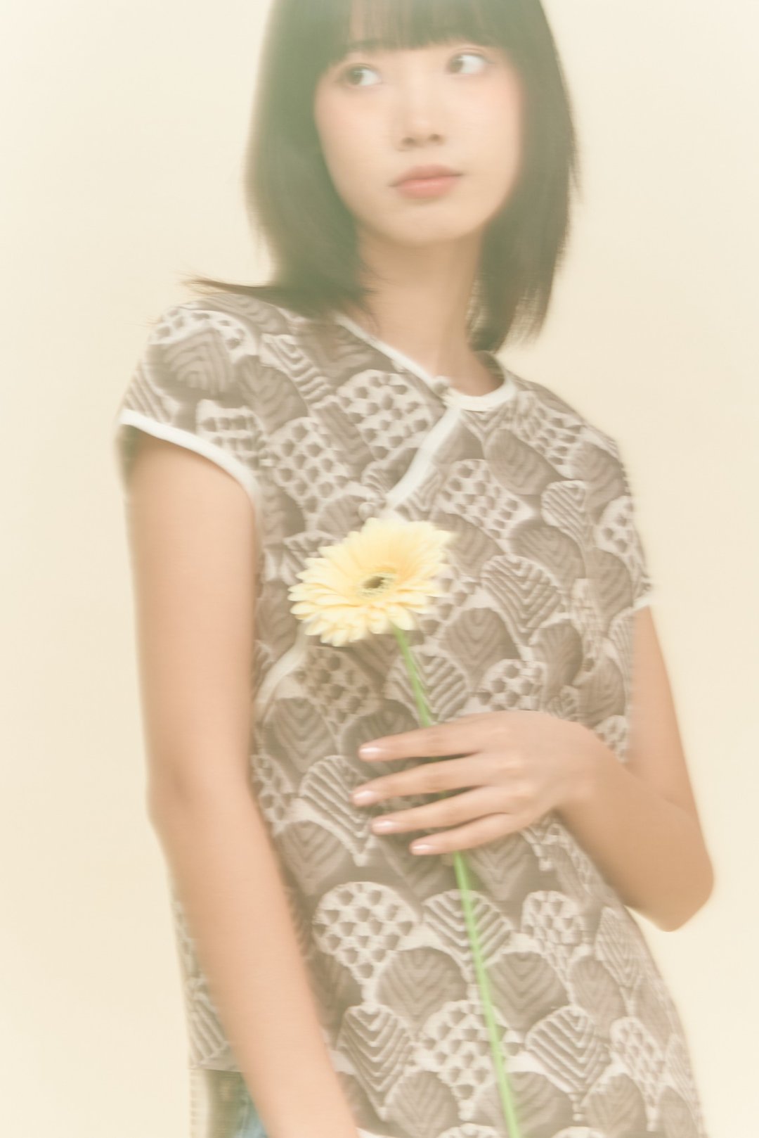 美美上衣 棕 - 女装上衣 - 棉 卡其色