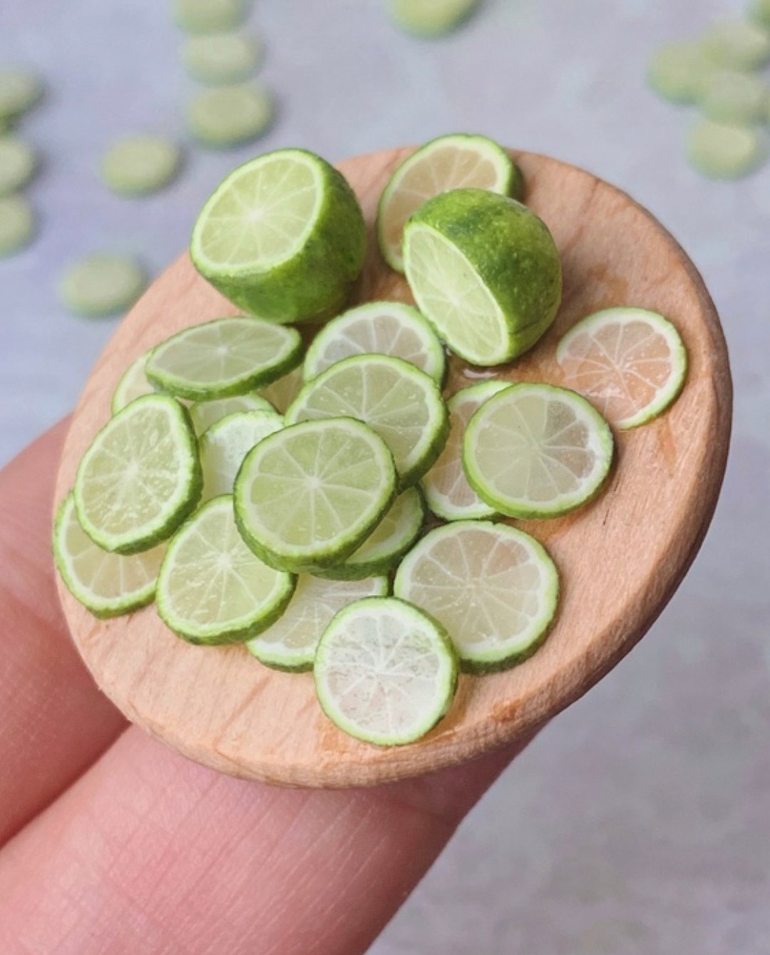 Miniature lime (cane). TUTORIAL polymer clay. Mini fruits. 教程. 微型. 酸橙 - 线上课程/教学影片 - 其他材质 